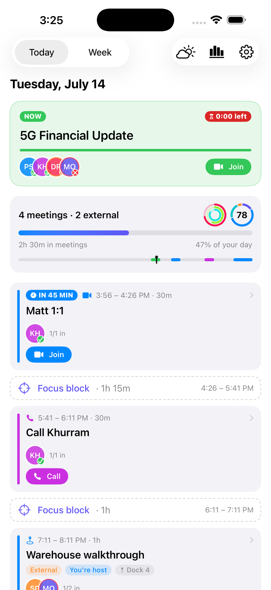 Day Glance screenshot