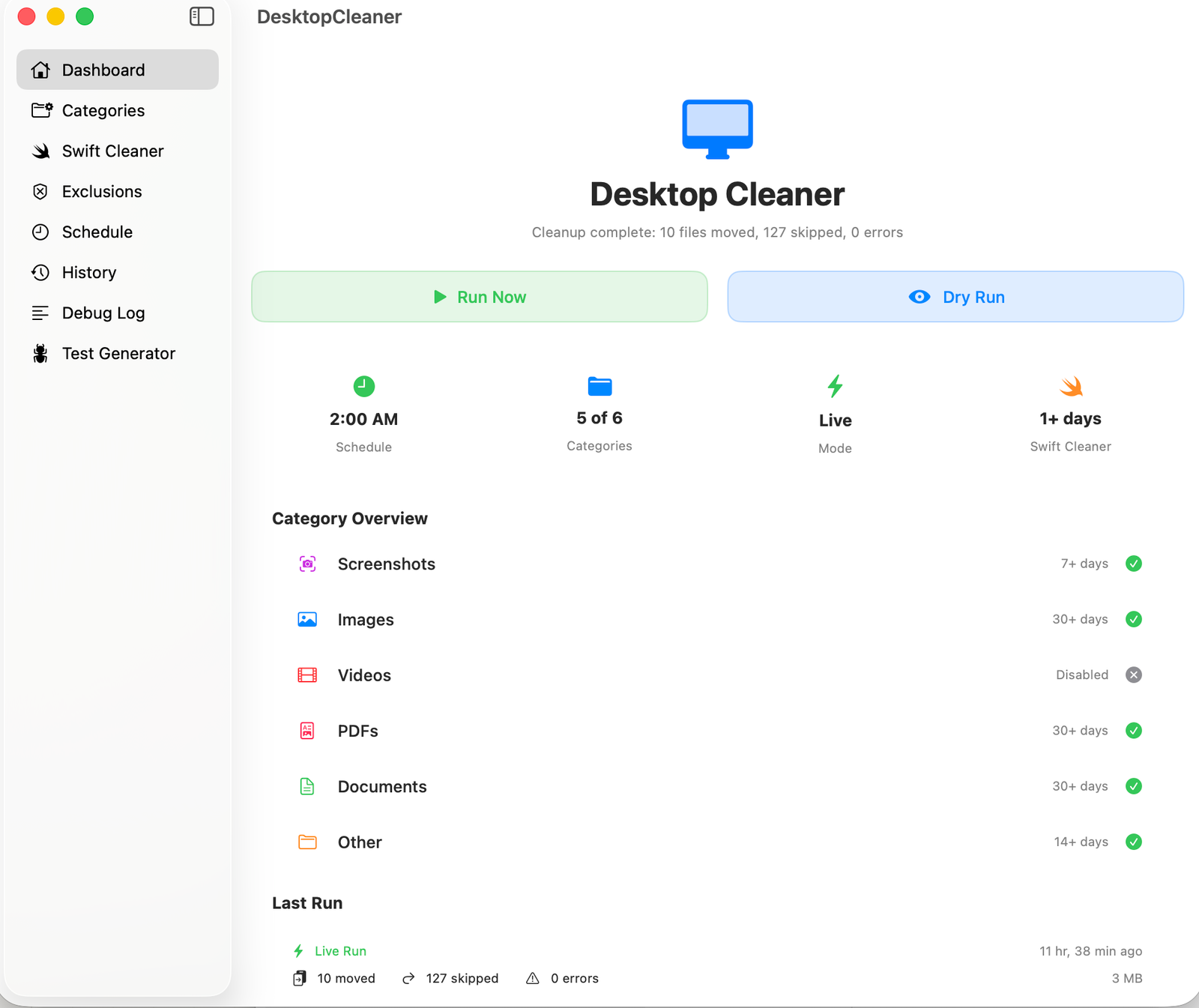Desktop Cleaner screenshot