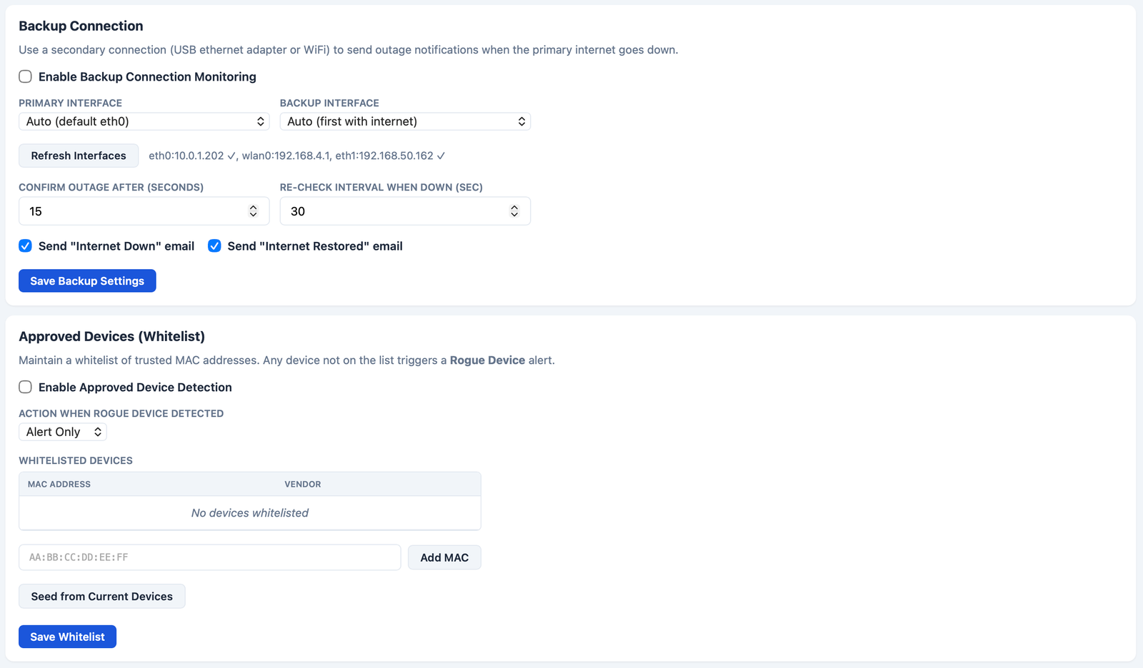 JAMD Monitor screenshot