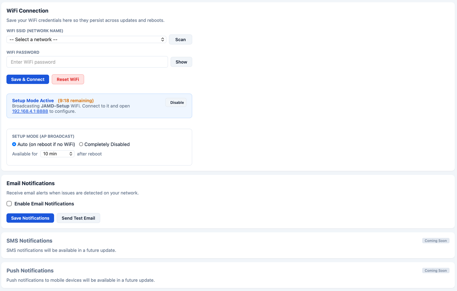 JAMD Monitor screenshot
