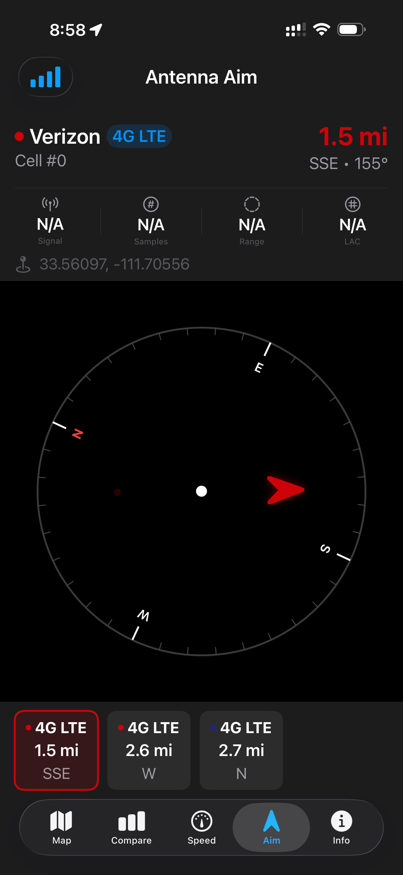 TowerFinder screenshot