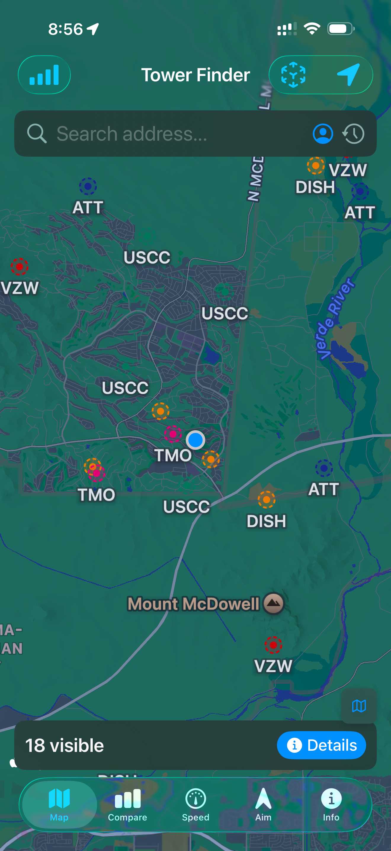 TowerFinder screenshot
